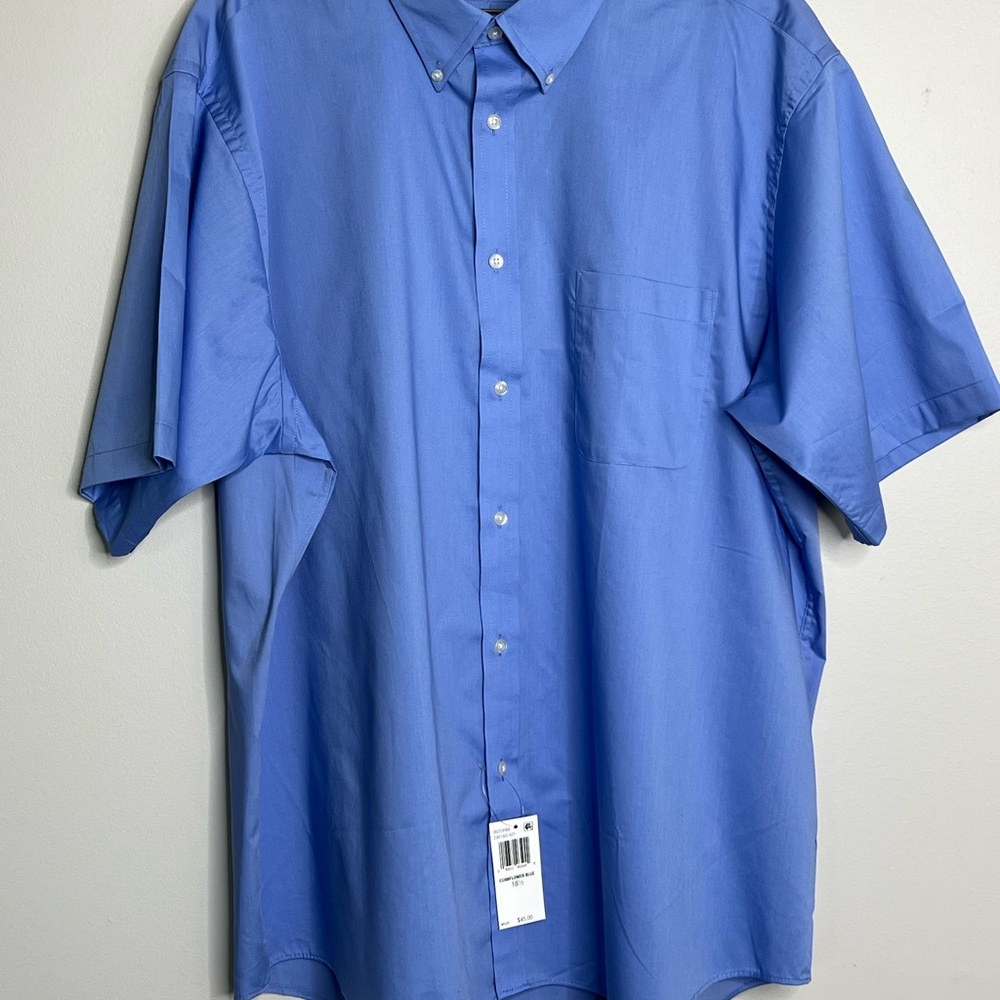 Men's IZOD Cornflower Blue Button-Down Shirt Size XL